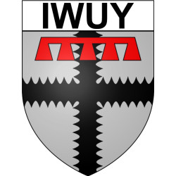 Iwuy Sticker wappen, gelsenkirchen, augsburg, klebender aufkleber