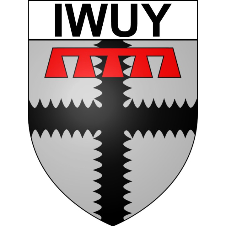 Stickers coat of arms Iwuy adhesive sticker