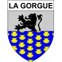 Pegatinas escudo de armas de La Gorgue adhesivo de la etiqueta engomada