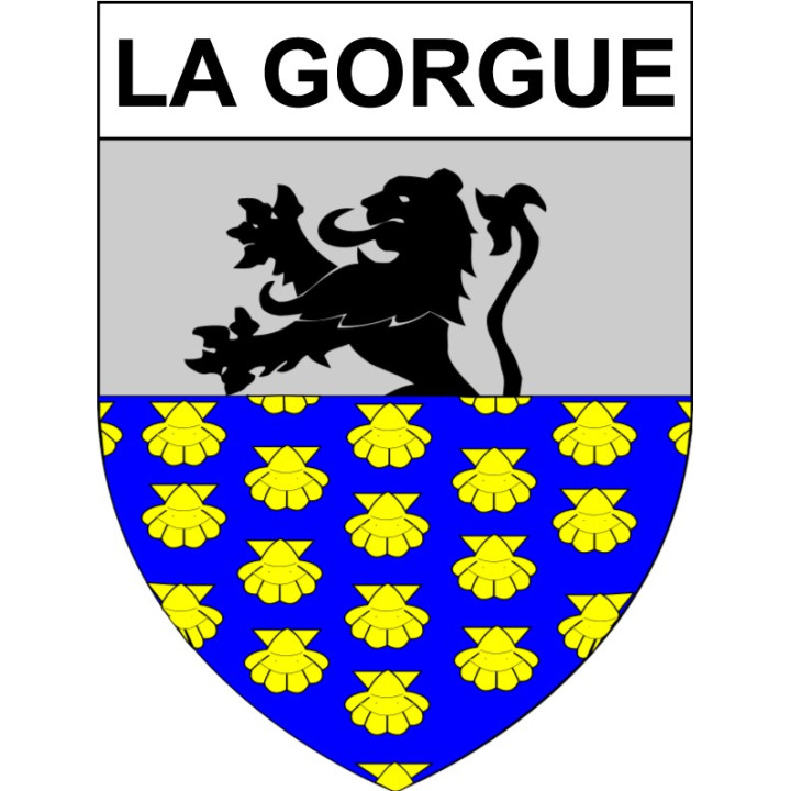 La Gorgue Sticker wappen, gelsenkirchen, augsburg, klebender aufkleber