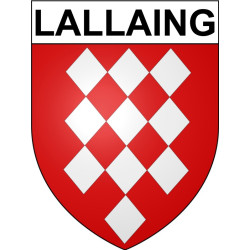 Lallaing Sticker wappen, gelsenkirchen, augsburg, klebender aufkleber