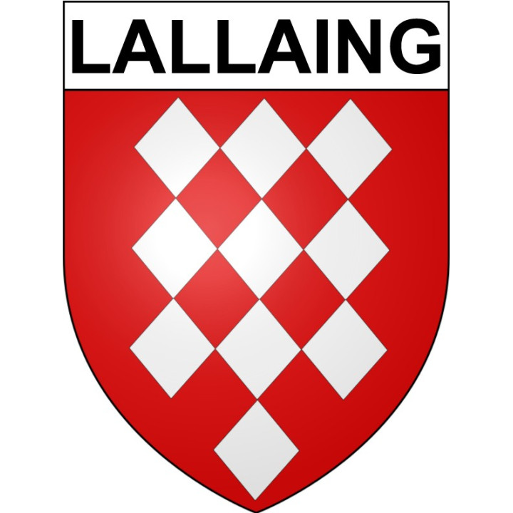 Lallaing 59 ville Stickers blason autocollant adhésif