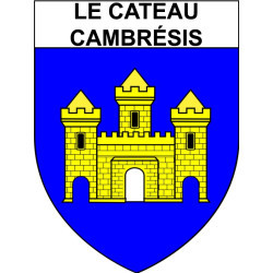 Le Cateau-Cambrésis Sticker wappen, gelsenkirchen, augsburg, klebender aufkleber