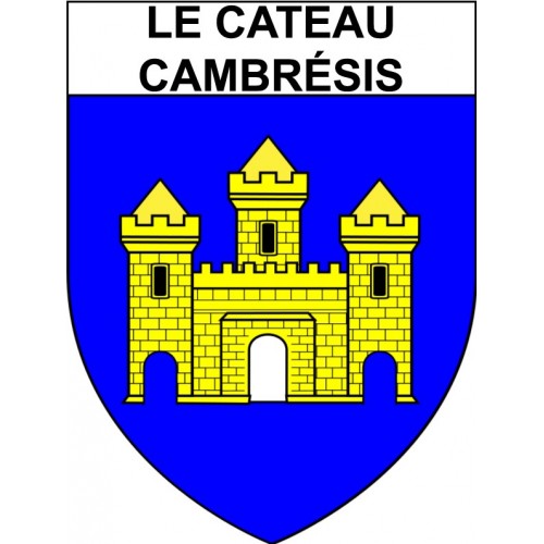 Le Cateau-Cambrésis 59 ville Stickers blason autocollant adhésif