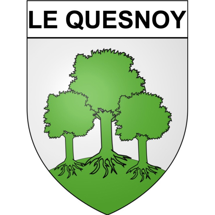 Le Quesnoy Sticker wappen, gelsenkirchen, augsburg, klebender aufkleber