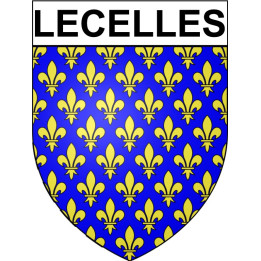 Stickers coat of arms Lecelles adhesive sticker