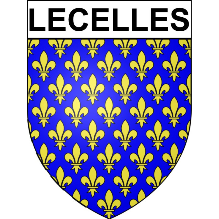 Stickers coat of arms Lecelles adhesive sticker