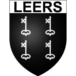 Leers Sticker wappen, gelsenkirchen, augsburg, klebender aufkleber