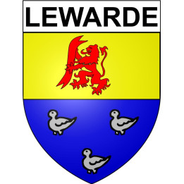 Lewarde Sticker wappen, gelsenkirchen, augsburg, klebender aufkleber
