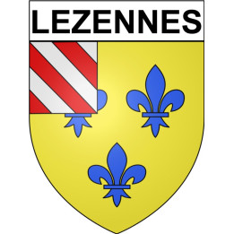 Lezennes 59 ville Stickers blason autocollant adhésif