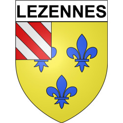 Lezennes Sticker wappen, gelsenkirchen, augsburg, klebender aufkleber