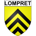 Pegatinas escudo de armas de Lompret adhesivo de la etiqueta engomada