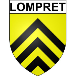 Lompret 59 ville Stickers blason autocollant adhésif