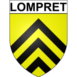Lompret Sticker wappen, gelsenkirchen, augsburg, klebender aufkleber