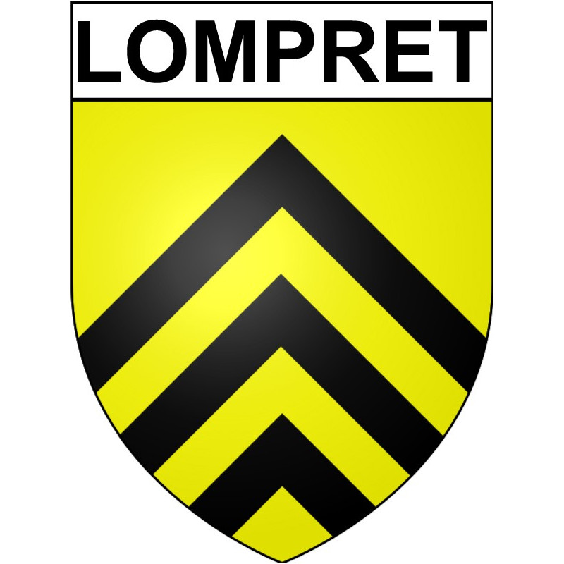 Lompret 59 ville Stickers blason autocollant adhésif