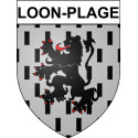 Loon-Plage Sticker wappen, gelsenkirchen, augsburg, klebender aufkleber