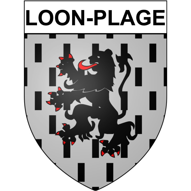 Adesivi stemma Loon-Plage adesivo
