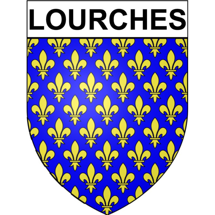 Stickers coat of arms Lourches adhesive sticker
