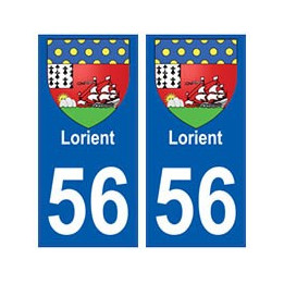 56 Lorient blason autocollant plaque stickers ville