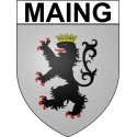 Maing 59 ville Stickers blason autocollant adhésif