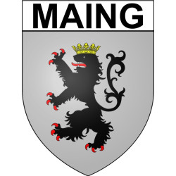 Maing Sticker wappen, gelsenkirchen, augsburg, klebender aufkleber