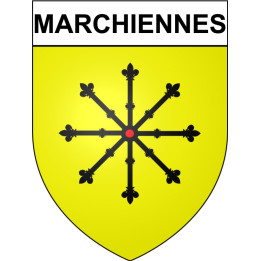 Marchiennes 59 ville Stickers blason autocollant adhésif