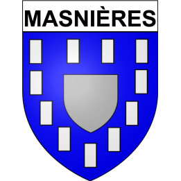 Stickers coat of arms Masnières adhesive sticker