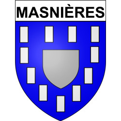 Masnières Sticker wappen, gelsenkirchen, augsburg, klebender aufkleber