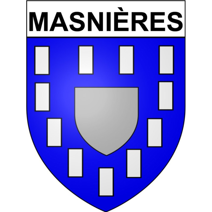 Masnières Sticker wappen, gelsenkirchen, augsburg, klebender aufkleber