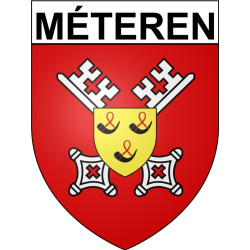 Méteren Sticker wappen, gelsenkirchen, augsburg, klebender aufkleber