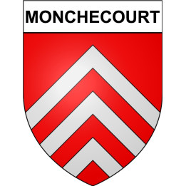 Monchecourt Sticker wappen, gelsenkirchen, augsburg, klebender aufkleber