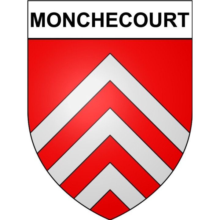 Monchecourt 59 ville Stickers blason autocollant adhésif