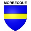 Morbecque 59 ville Stickers blason autocollant adhésif