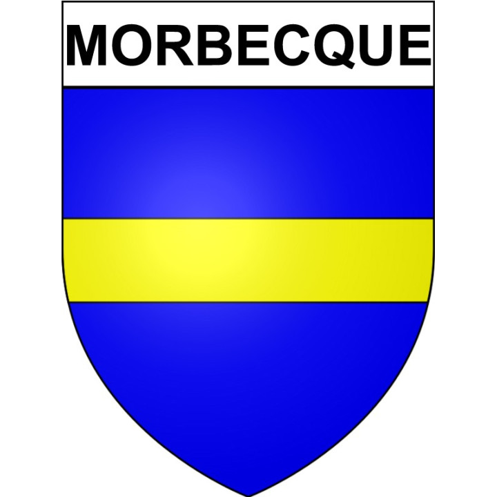 Morbecque 59 ville Stickers blason autocollant adhésif