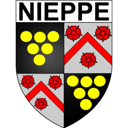 Stickers coat of arms Nieppe adhesive sticker