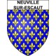 Neuville-sur-Escaut Sticker wappen, gelsenkirchen, augsburg, klebender aufkleber