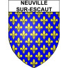 Neuville-sur-Escaut Sticker wappen, gelsenkirchen, augsburg, klebender aufkleber