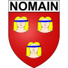 Nomain Sticker wappen, gelsenkirchen, augsburg, klebender aufkleber
