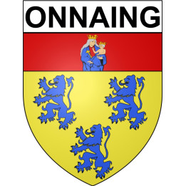Onnaing Sticker wappen, gelsenkirchen, augsburg, klebender aufkleber