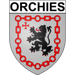 Orchies Sticker wappen, gelsenkirchen, augsburg, klebender aufkleber