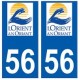 56 Lorient-logo-aufkleber typenschild aufkleber stadt