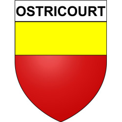 Ostricourt Sticker wappen, gelsenkirchen, augsburg, klebender aufkleber