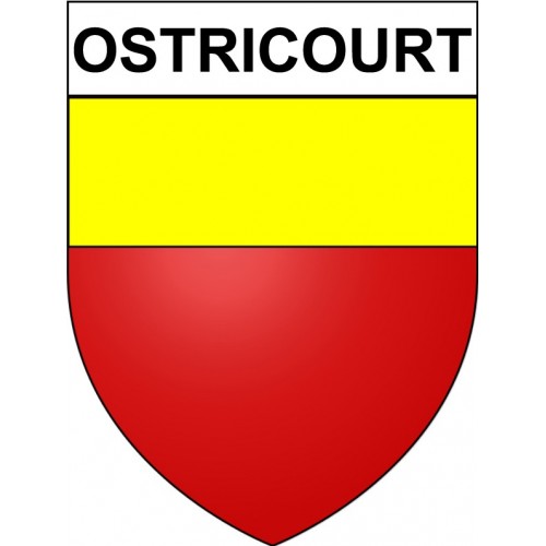 Stickers coat of arms Ostricourt adhesive sticker