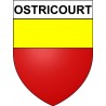 Ostricourt 59 ville Stickers blason autocollant adhésif