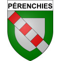 Pérenchies 59 ville Stickers blason autocollant adhésif