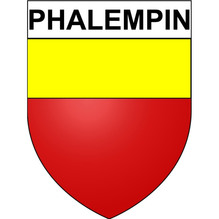 Pegatinas escudo de armas de Phalempin adhesivo de la etiqueta engomada