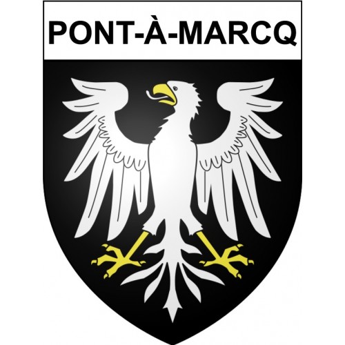 Adesivi stemma Pont-à-Marcq adesivo