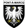 Pont-à-Marcq 59 ville Stickers blason autocollant adhésif