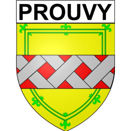Prouvy 59 ville Stickers blason autocollant adhésif