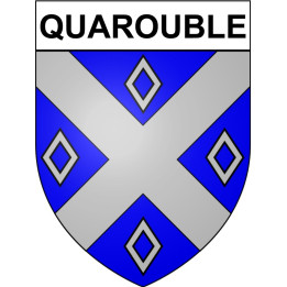 Quarouble 59 ville Stickers blason autocollant adhésif
